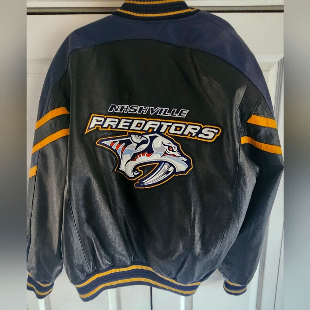 Authentic genuine leather NHL Nashville Predators Jacket